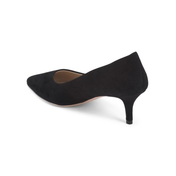 THEORY Black Made In Italy Suede City 55 Pumps - Picture 2 of 2